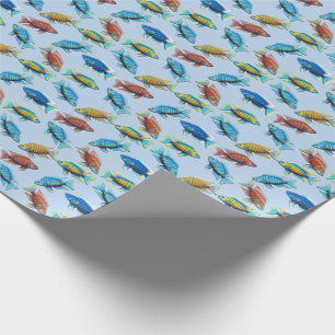 Afrikanisches Pfaucichlid-Fisch-Packpapier Geschenkpapier