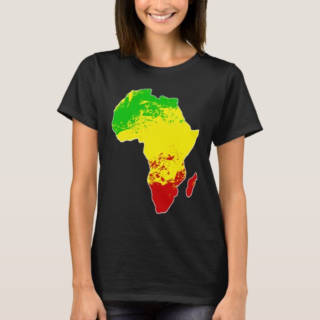 Afrikanisches Rastafarian Traditionelles Muster T-Shirt (Vorderseite)