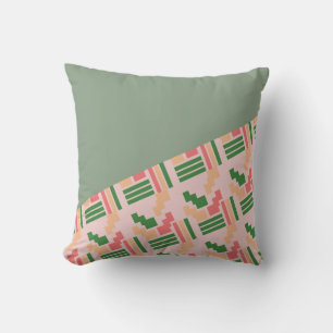 Afrikanisches Rosa-Salbei-Muster-Mix-Wurfkissen Kissen