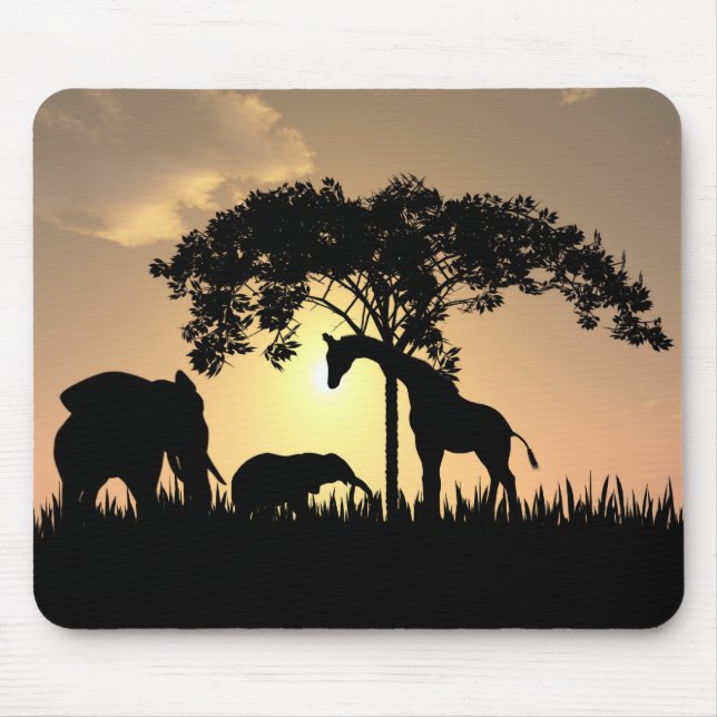 Afrikanisches Safari mousepad (Vorne)