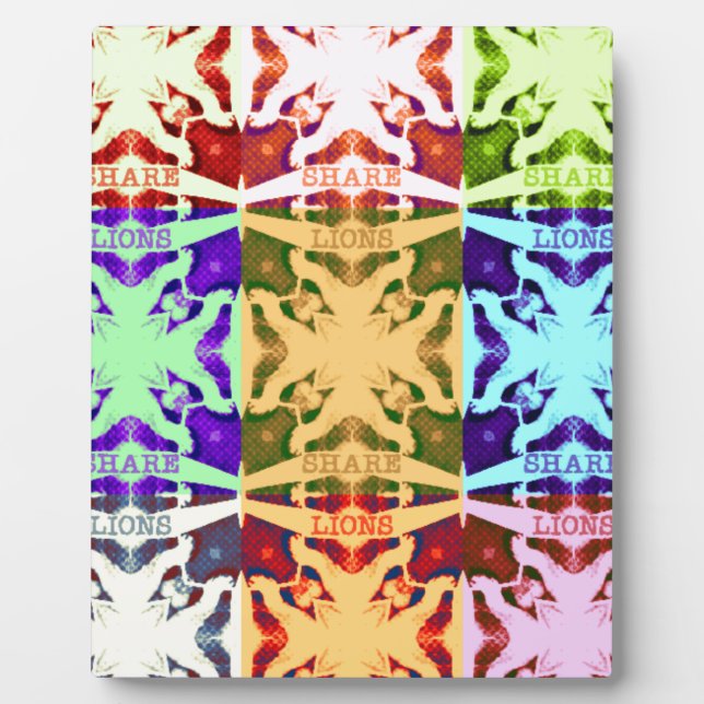 Afrikanisches Schachbrettmuster - Kunstkultur Fotoplatte (Vorderseite)