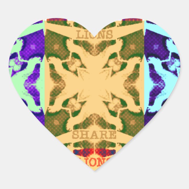 Afrikanisches Schachbrettmuster - Kunstkultur Herz-Aufkleber (Vorderseite)