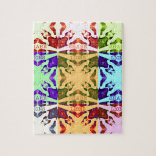 Afrikanisches Schachbrettmuster - Kunstkultur Puzzle