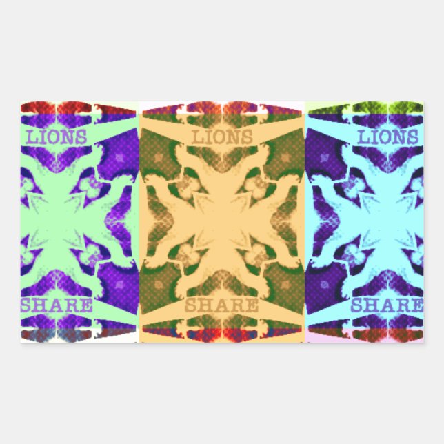 Afrikanisches Schachbrettmuster - Kunstkultur Rechteckiger Aufkleber (Vorderseite)