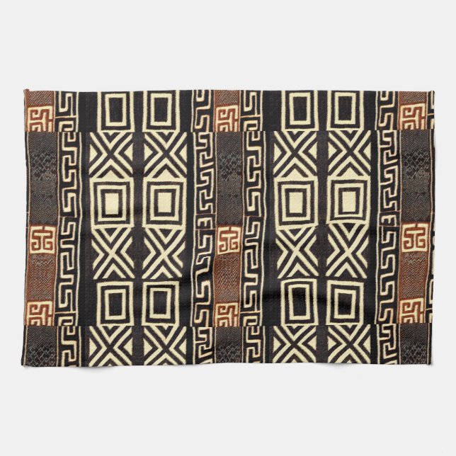 Afrikanisches Schmuckmuster Küchentuch (Horizontal)