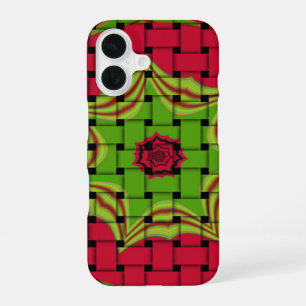 Afrikanisches schönes gewebtes rotes Design iPhone 16 Hülle