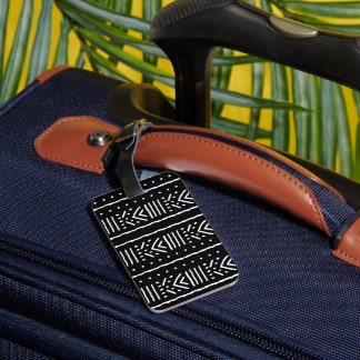 Afrikanisches schwarzes Mudcloth-Gepäckanhänger - Gepäckanhänger