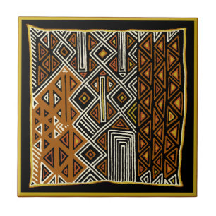 Afrikanisches Stammes-Kuba-Design Fliese