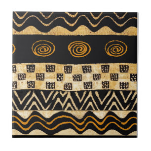 Afrikanisches Stammes-Schamanen-Design Fliese