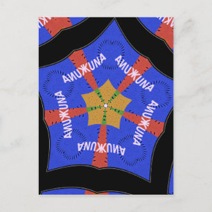Afrikanisches Stammesdesign: Hakuna Matata Postkarte
