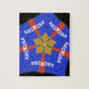 Afrikanisches Stammesdesign: Hakuna Matata Puzzle