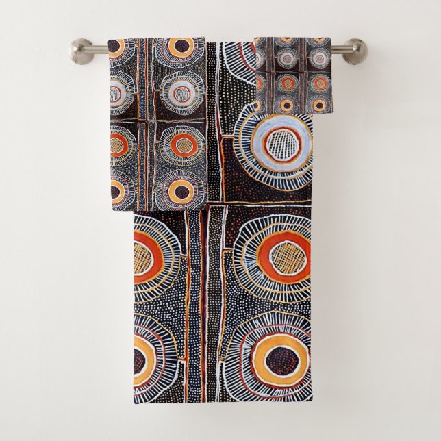 afrikanisches Stammesgebiet Badhandtuch Set (Insitu)