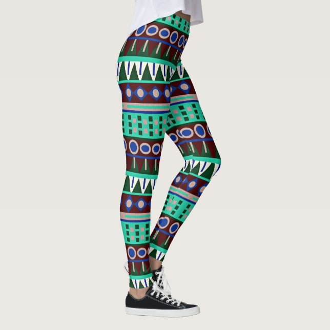 afrikanisches Stammesgebiet Leggings (Rechts)