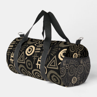Afrikanisches Stammesmuster Farbige Abstraktion Duffle Bag