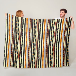 Afrikanisches Stammesmuster Fleecedecke