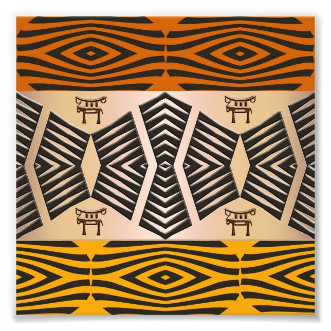 afrikanisches Stammesmuster Fotodruck (Vorne)