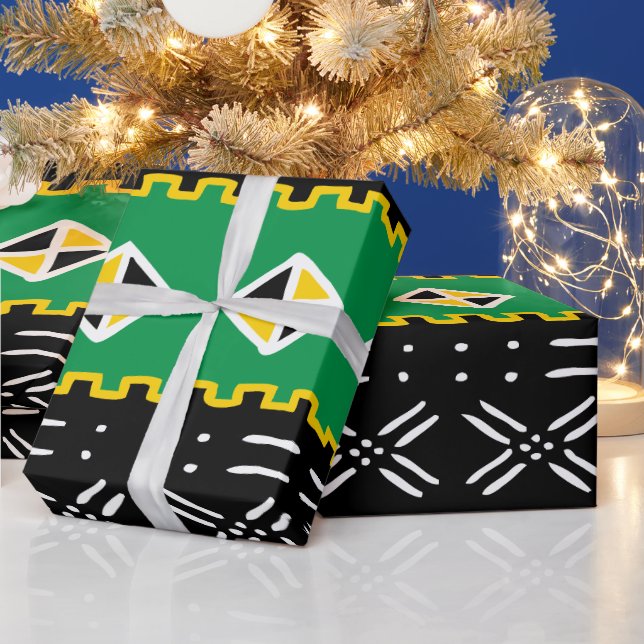 Afrikanisches Stammesmuster Geschenkpapier (Feiertage)