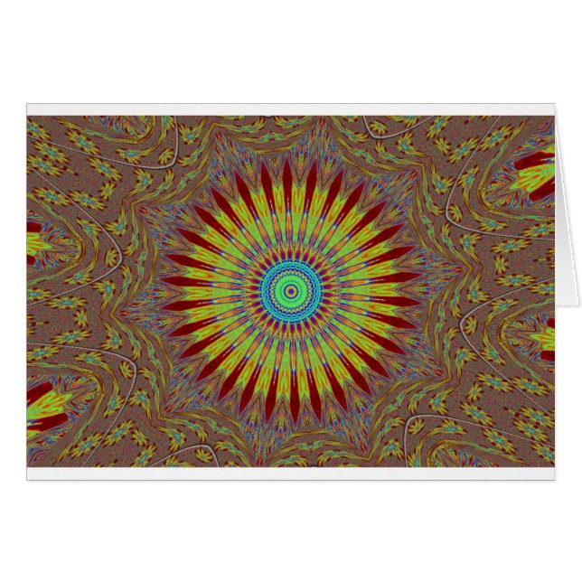 Afrikanisches Stammesmuster mit iranischem Teppich (Vorderseite (Horizontal))