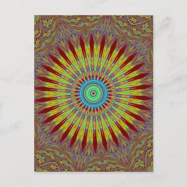 Afrikanisches Stammesmuster mit iranischem Teppich Postkarte (Vorderseite)