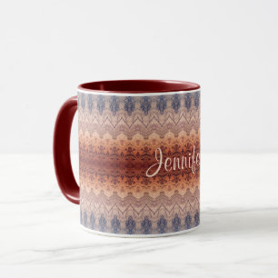 afrikanisches Stammesmuster.monogramm. Tasse