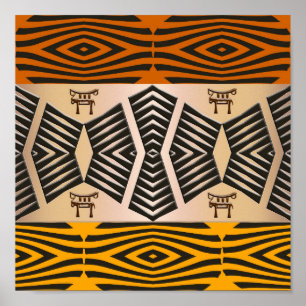 afrikanisches Stammesmuster Poster