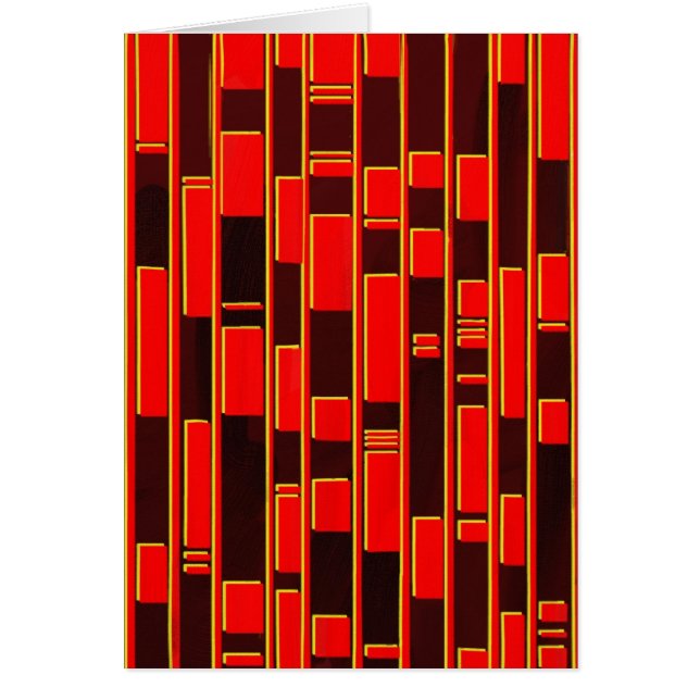 Afrikanisches Textil Inspiriert Abstrakt (Vorne)