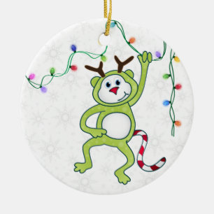 Afrikanisches Tier-Affe-Weihnachten 1 Verzierung Keramik Ornament