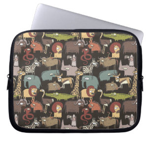 Afrikanisches Tier-Muster Laptopschutzhülle
