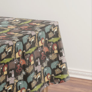 Afrikanisches Tier-Muster Tischdecke