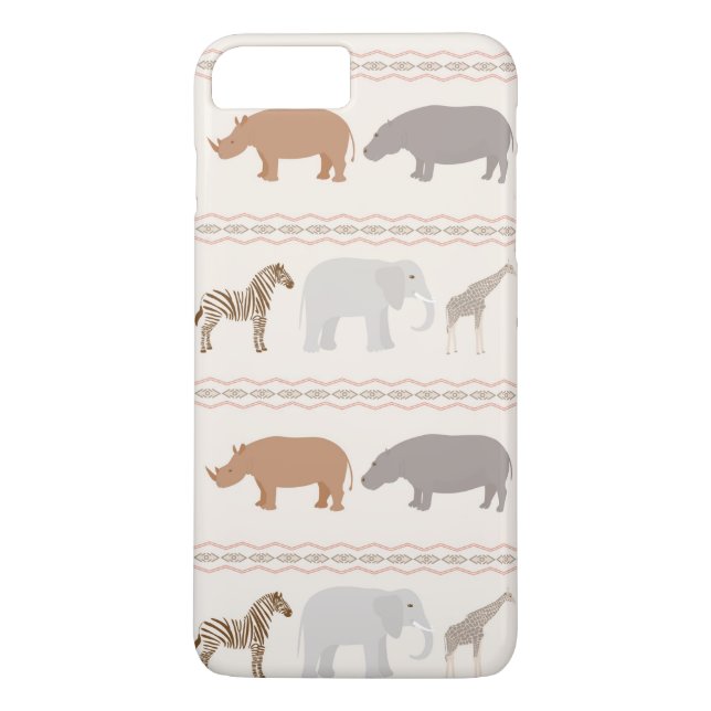Afrikanisches Tiermuster 1 Case-Mate iPhone Hülle (Rückseite)