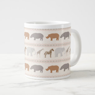 Afrikanisches Tiermuster 1 Jumbo-Tasse