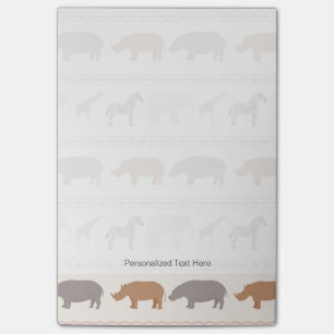 Afrikanisches Tiermuster 1 Post-it Klebezettel