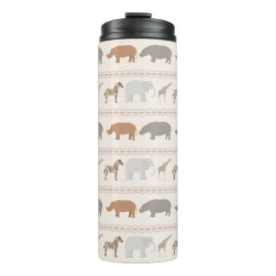 Afrikanisches Tiermuster 1 Thermosbecher