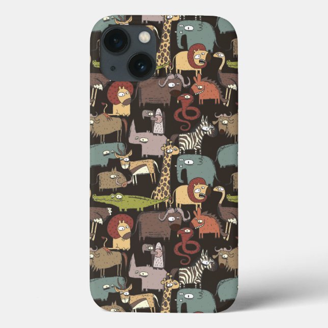 Afrikanisches Tiermuster Case-Mate iPhone Hülle (Rückseite)