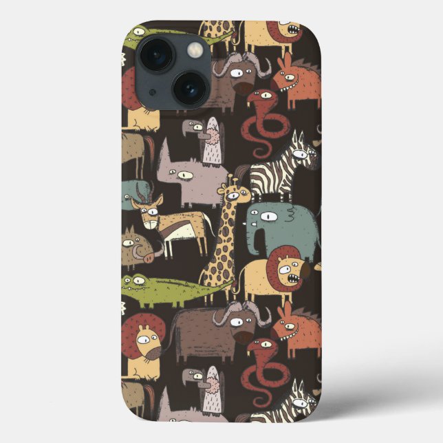 Afrikanisches Tiermuster Case-Mate iPhone Hülle (Rückseite)
