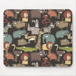 Afrikanisches Tiermuster Mousepad
