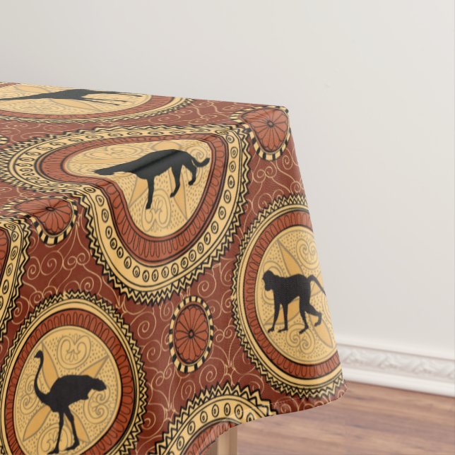 Afrikanisches Tiermuster Tischdecke (Beispiel)