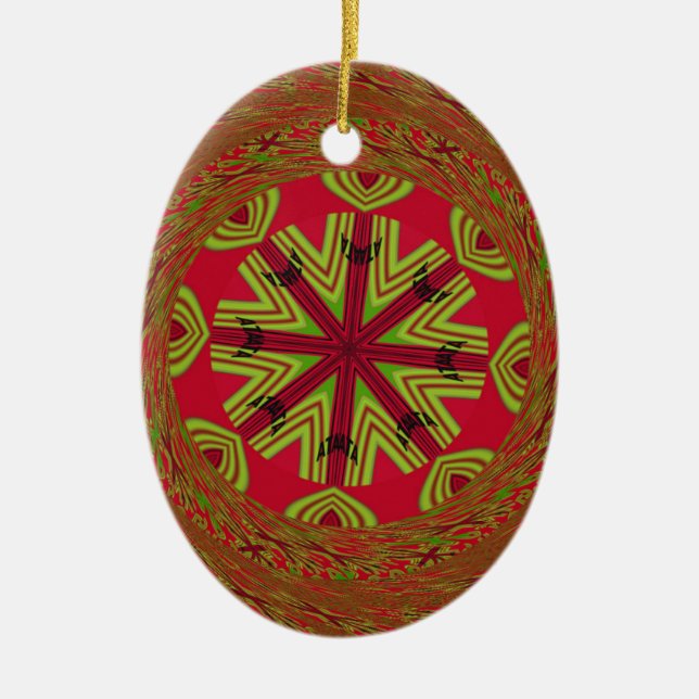 Afrikanisches traditionelles Design Keramikornament (Vorne)