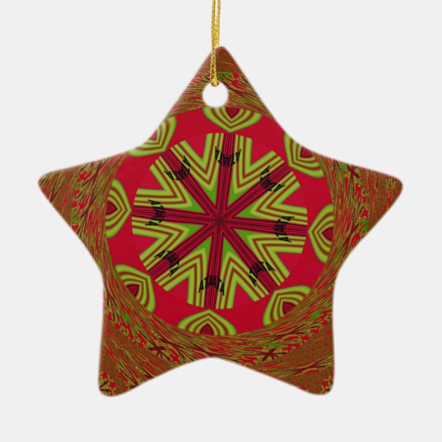 Afrikanisches traditionelles Design Keramikornament (Vorne)