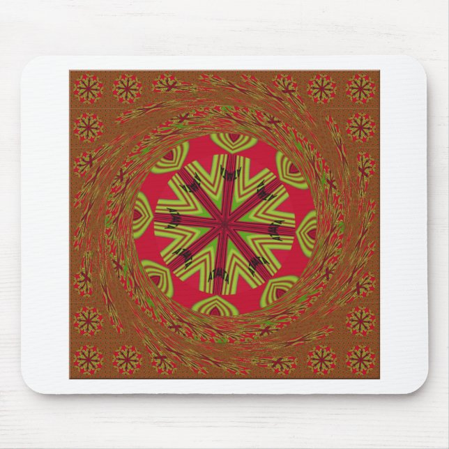 Afrikanisches traditionelles Design Mousepad (Vorne)