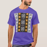 Afrikanisches Tribal-Mud-Tuch-Muster lang