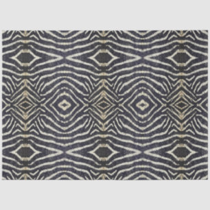 Afrikanisches Vintages Zebra Strip-Muster Seidenpapier