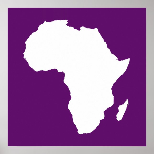 Afrikanisches Violet Audacious Africa Poster (Vorne)