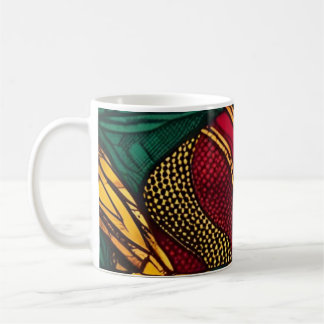 Afrikanisches Wax-Motiv - Farbexplosion Kaffeetasse