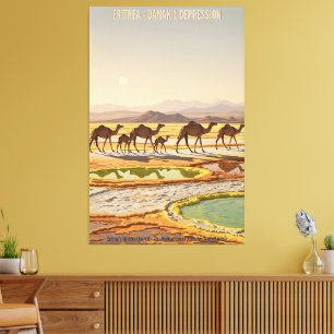 Afrikanisches WPA Vintage Reiseposter Leinwanddruck