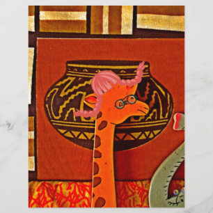 Afrikanisches Wunder erkunden: Giraffe Kunst in Ma