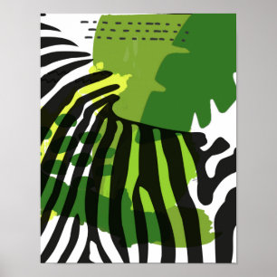 Afrikanisches Zebra Poster