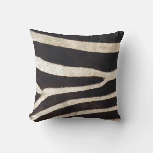 Afrikanisches Zebra-Skin-Design Kissen Für Draußen (Vorderseite)