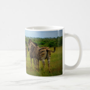 Afrikanisches Zebras in einer natürlichen Umgebung Kaffeetasse