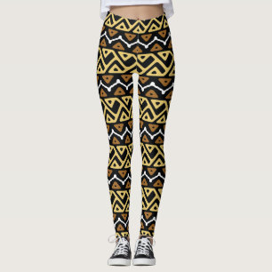 Afrikanisches Zickzack-Muster Leggings